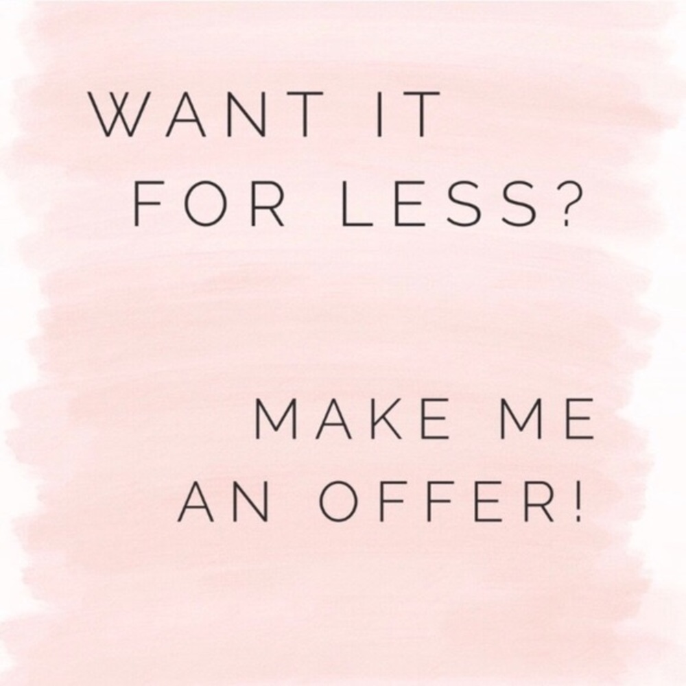 Prices are always negotiable!🤩